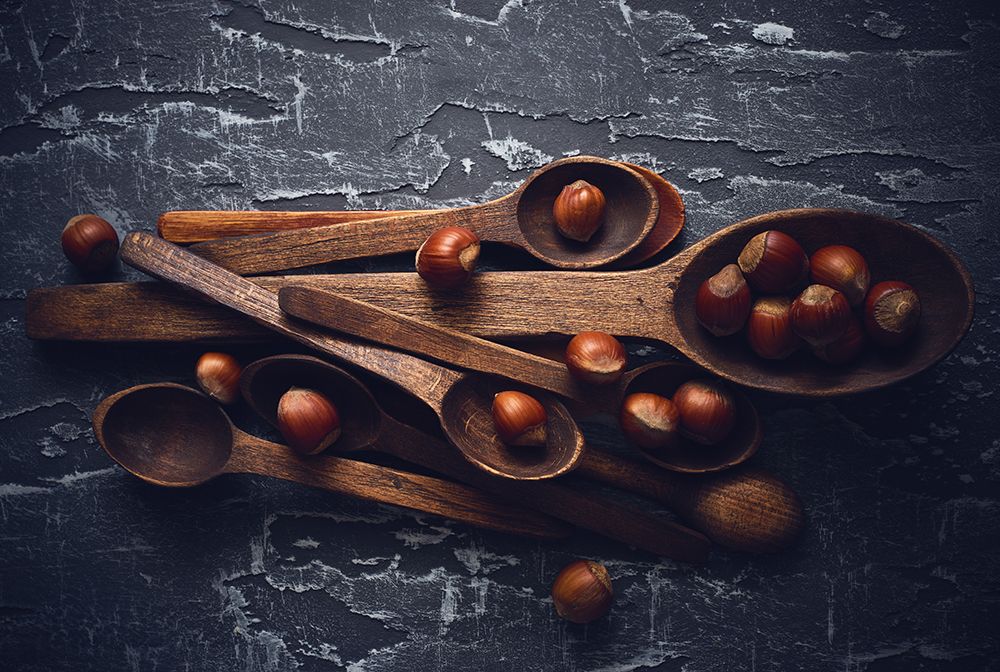 Hazelnuts art print by Aleksandrova Karina for $57.95 CAD