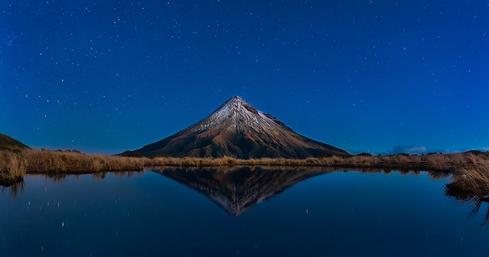 Mt Taranaki art print by Fei Shi for $57.95 CAD