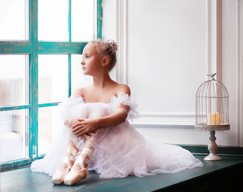 The dreams of this young ballerina art print by Alina Lankina for $57.95 CAD