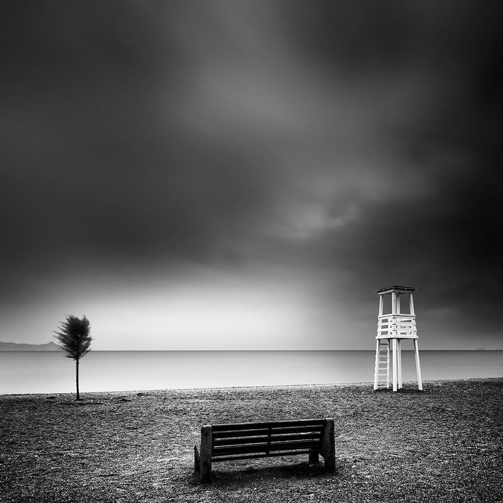 Bench On The Beach art print by George Digalakis for $57.95 CAD
