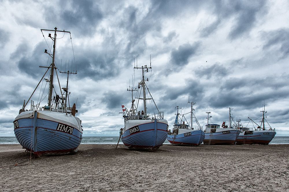 West coast fishing boats. art print by Leif Londal for $57.95 CAD