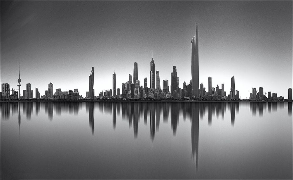 Kuwait skyline art print by Ahmed Thabet for $57.95 CAD