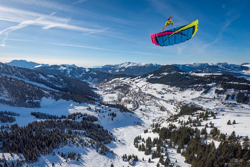 Michael Regnier Speedriding in La Clusaz art print by Tristan Shu for $57.95 CAD