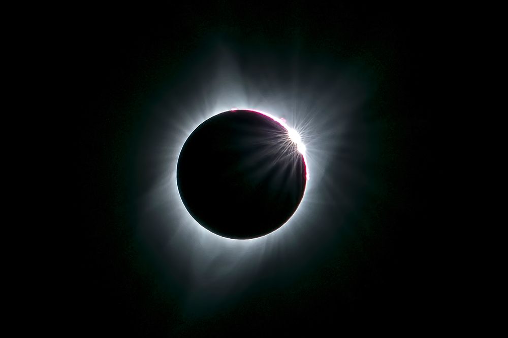 2017 total solar eclipse art print by Hua Zhu for $57.95 CAD