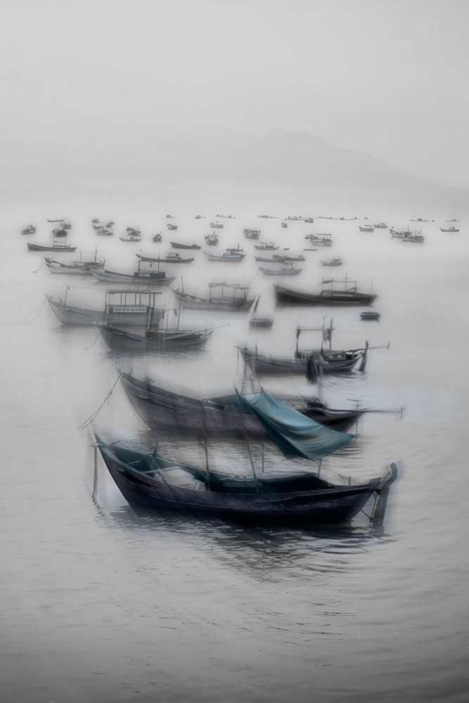 Vietnamese boats art print by Svetlin Yosifov for $57.95 CAD