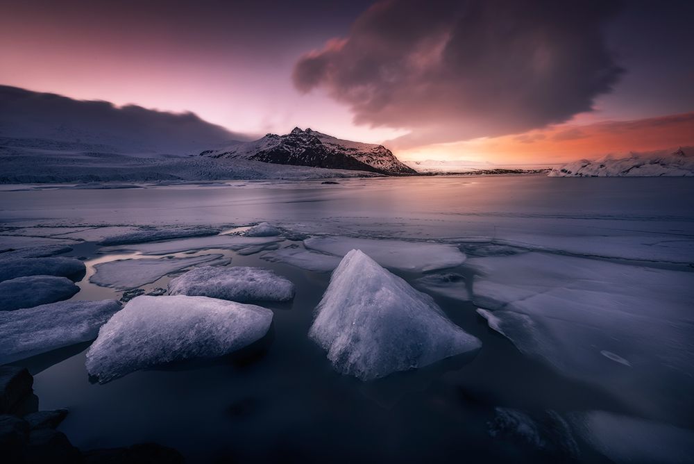 Last Lights on Fjallsarlon art print by Jorge Ruiz Dueso for $57.95 CAD