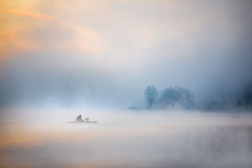 Foggy Lake art print by Mountain Cloud for $57.95 CAD
