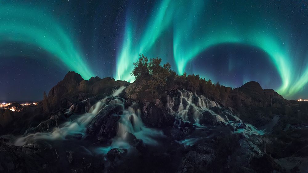 Under the Northern Lights art print by Carlos F. Turienzo for $57.95 CAD