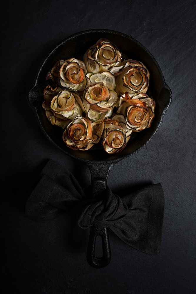 Zucchini and prosciutto roses art print by Diana Popescu for $57.95 CAD
