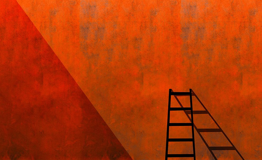 A Ladder And Its Shadow art print by Inge Schuster for $57.95 CAD