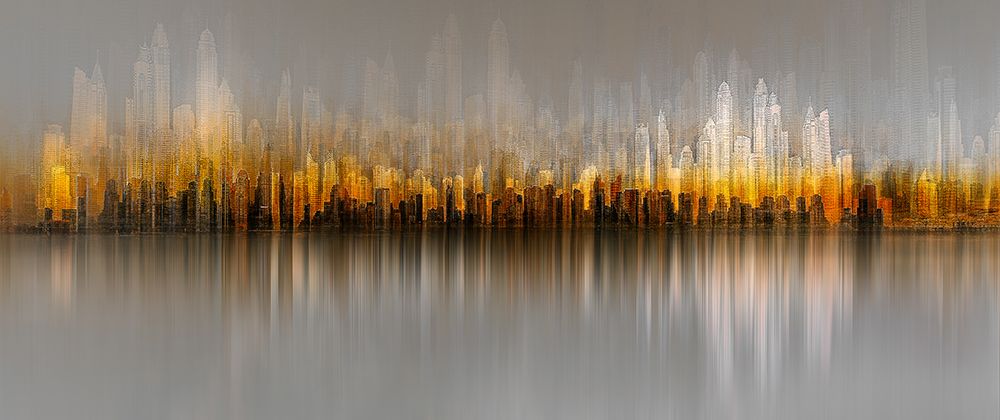 Dubai Skyline art print by Carmine Chiriaco for $57.95 CAD