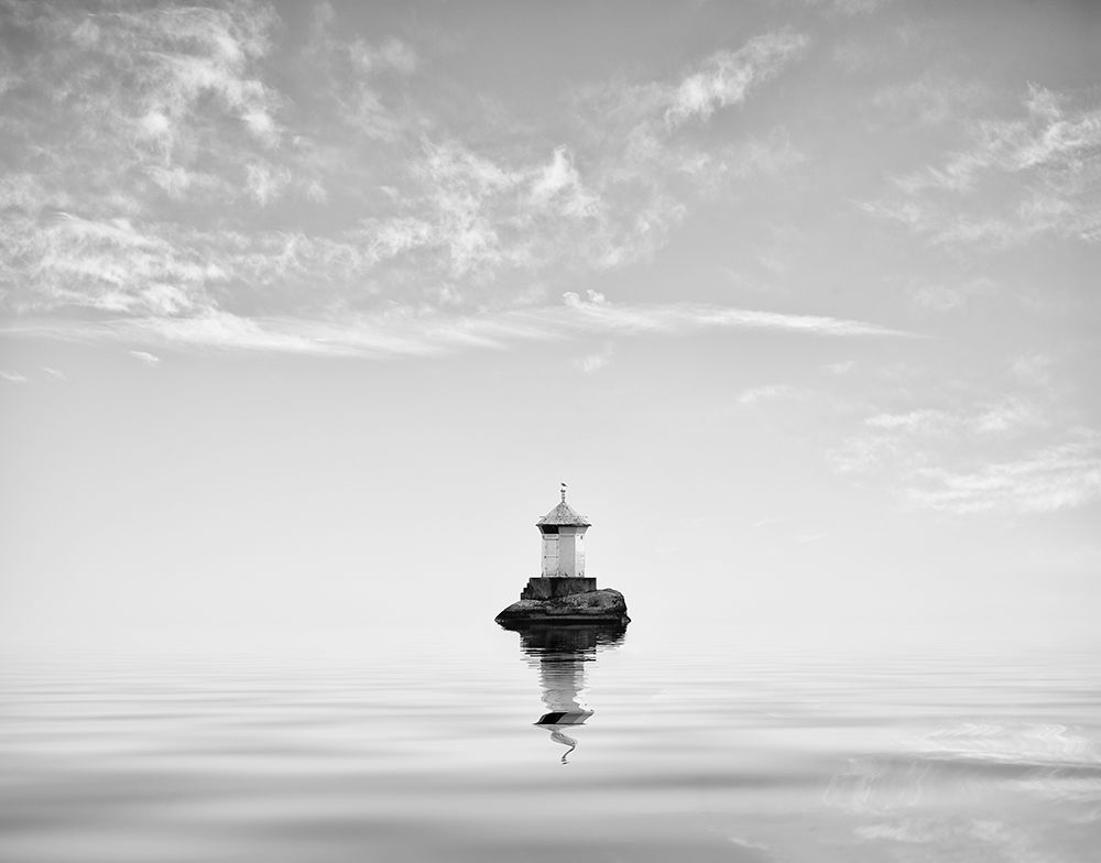 Lighthouse In Mist art print by Christian Lindsten for $57.95 CAD
