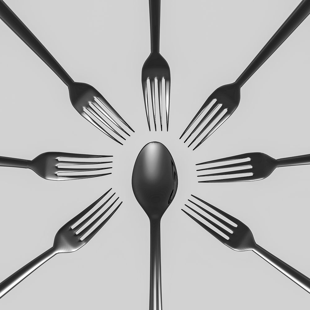 Spoon and Forks art print by Antonyus (Abe) Bunjamin for $57.95 CAD