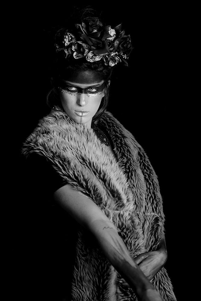 Portrait In Black And White art print by Ayman Khrbawe for $57.95 CAD