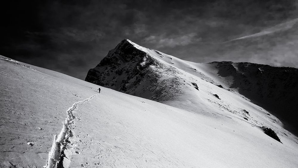 Lonely climber art print by Marcel Rebro for $57.95 CAD