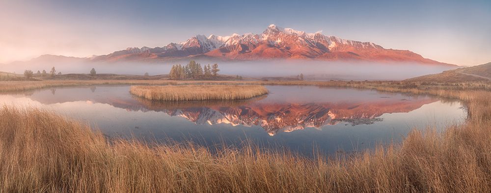 Misty morning in the Altai art print by Valeriy Shcherbina for $57.95 CAD