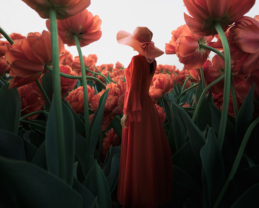 Woman And Flower art print by Shanyewuyu for $57.95 CAD
