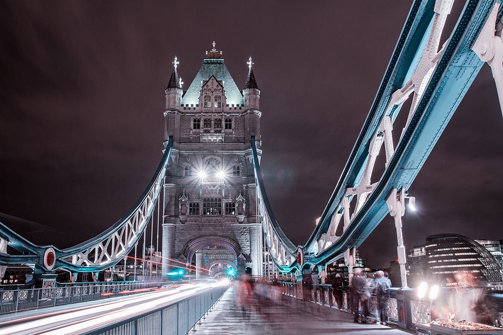 Tower Bridge Night Life art print by Fabien Bravin for $57.95 CAD