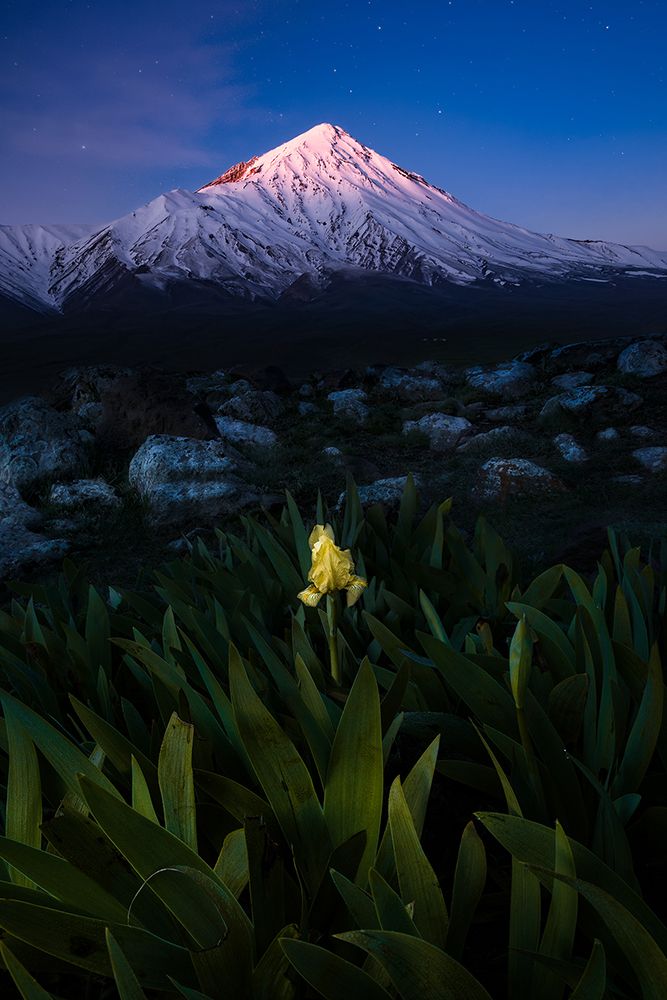 Mount Damavand in Blue Moments art print by Majid Behzad for $57.95 CAD