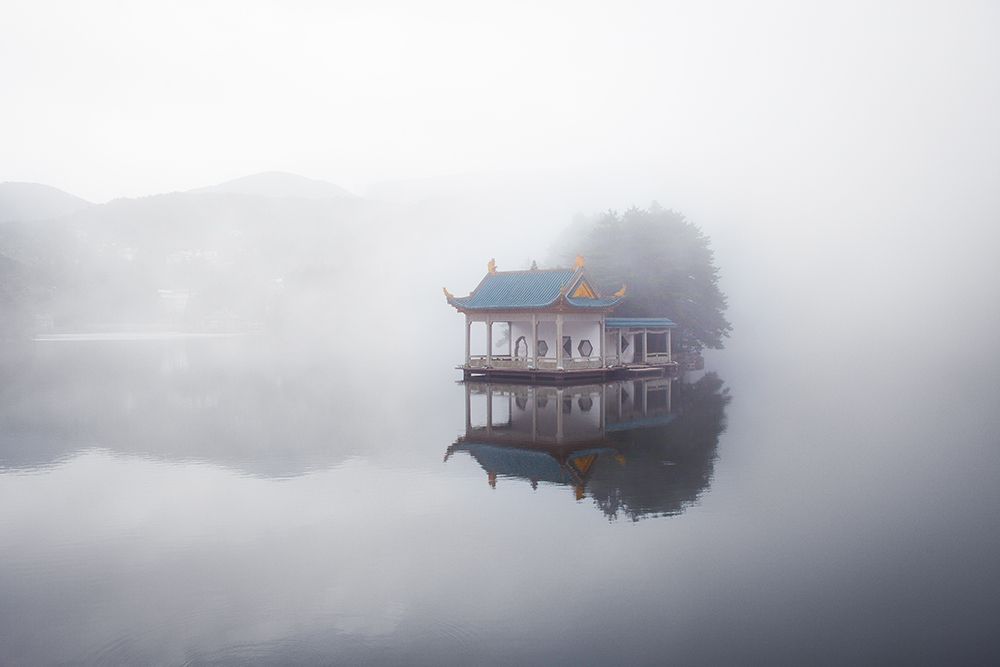 Foggy Lake art print by Li Li for $57.95 CAD