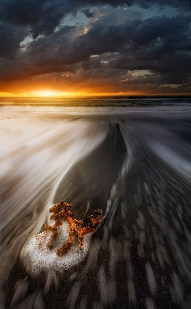 Beached at sunset art print by Eliecer Labory for $57.95 CAD