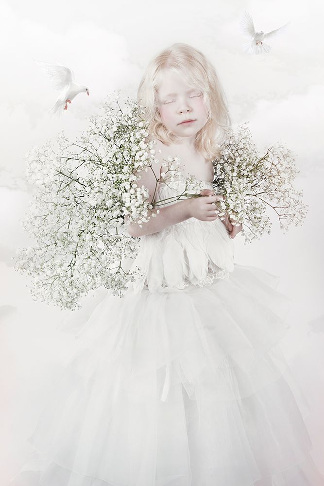 little albino girl art print by Carola Kayen-Mouthaan for $57.95 CAD