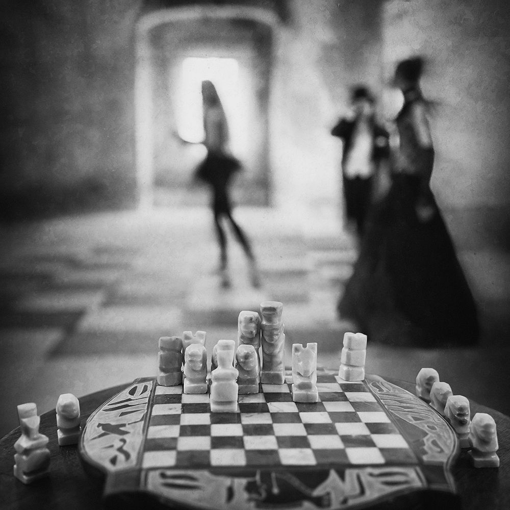 chess game art print by Roswitha Schleicher-Schwarz for $57.95 CAD