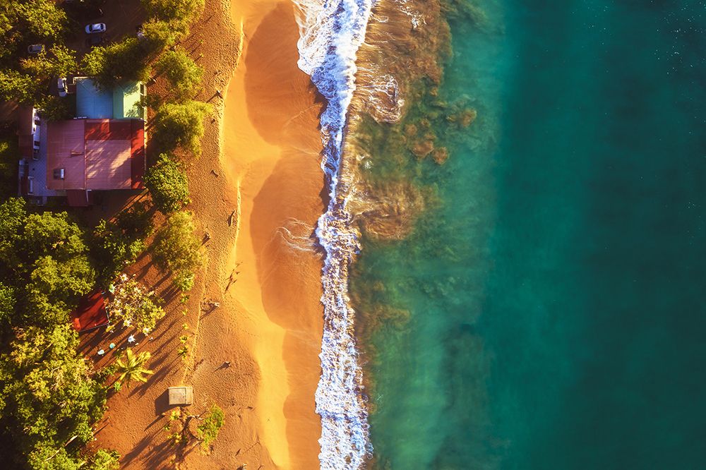 Guadeloupe - Plage De La Perle Aerial art print by Jean Claude Castor for $57.95 CAD