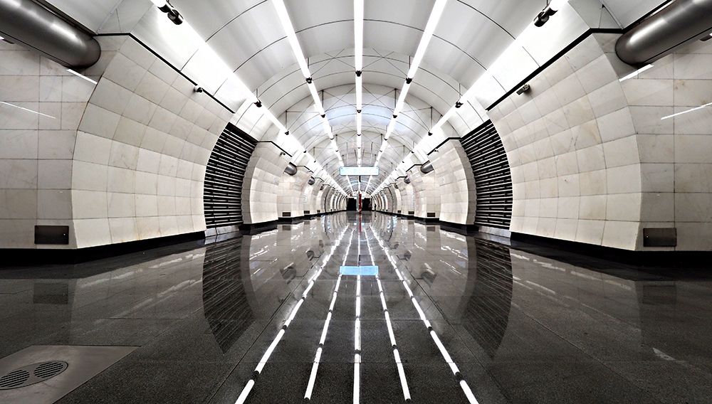 Moscow metro - Welcome to the machine art print by Maxim Makunin for $57.95 CAD