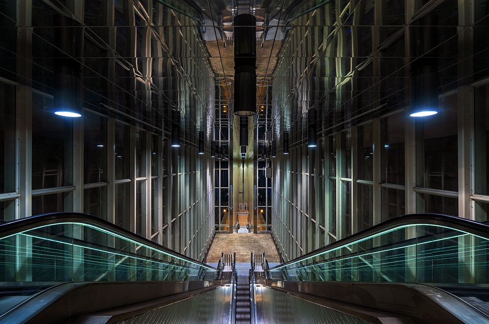 Escalators art print by Sus Bogaerts for $57.95 CAD