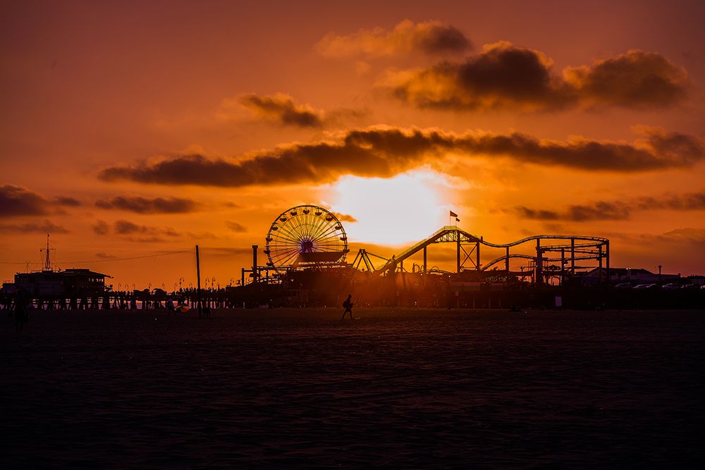 Sunset Of Santa Monica art print by Sergio Fernandez Del for $57.95 CAD