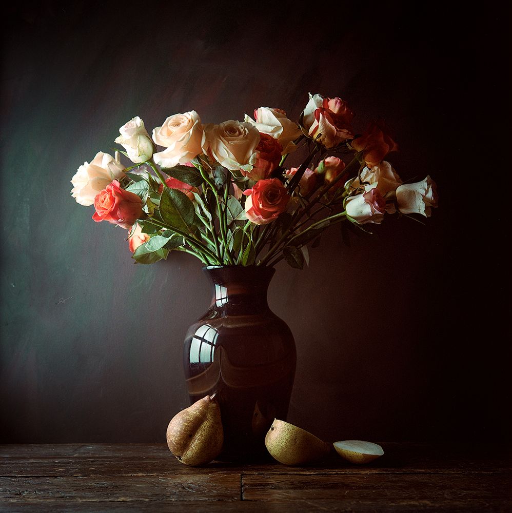 Roses and pears art print by Luiz Laercio for $57.95 CAD