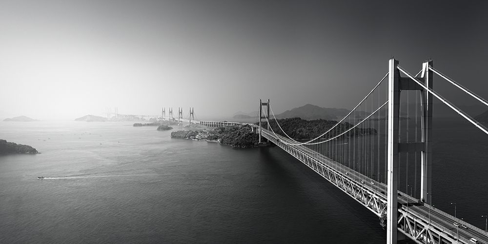 Bird View of Great Seto Bridge art print by Akira Takaue for $57.95 CAD