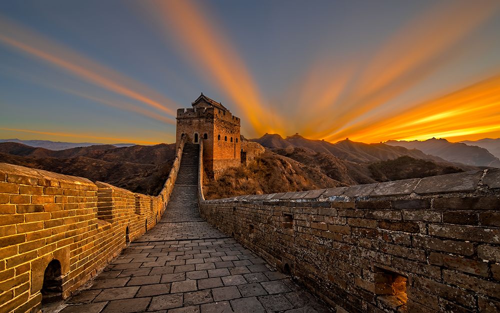 Great Wall Sunrise art print by Hua Zhu for $57.95 CAD