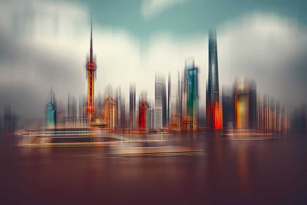 Colors Of Shanghai art print by Carmine Chiriaco for $57.95 CAD