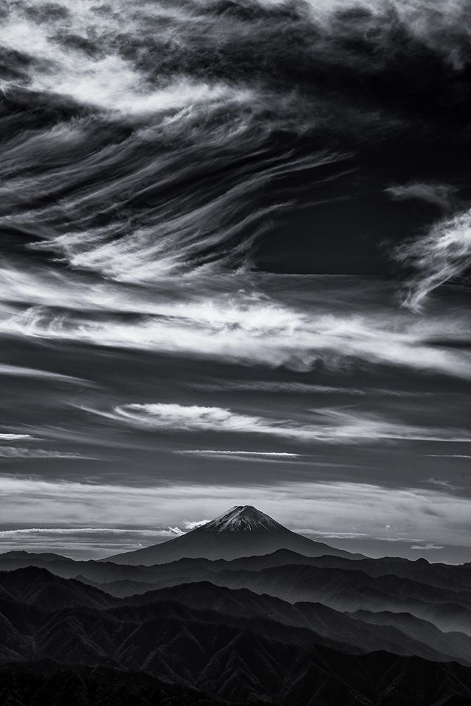 Expressive Clouds And Mt.Fuji art print by Masayuki Nozaki for $57.95 CAD