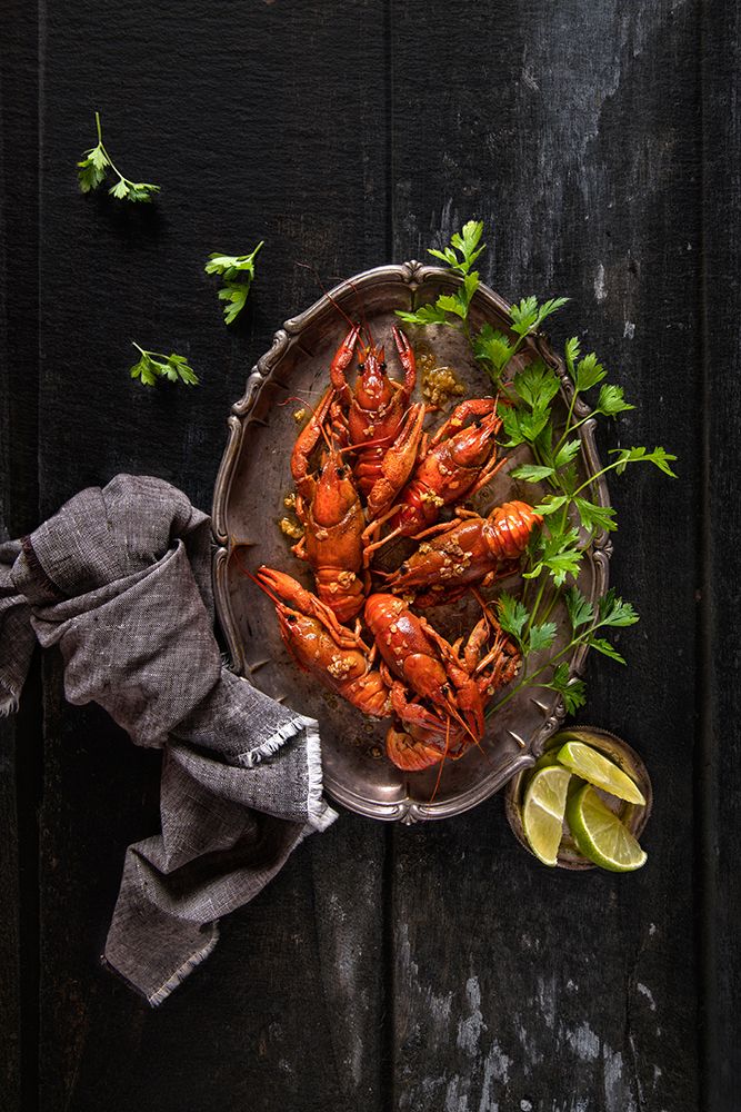 Crayfish and parsley art print by Diana Popescu for $57.95 CAD