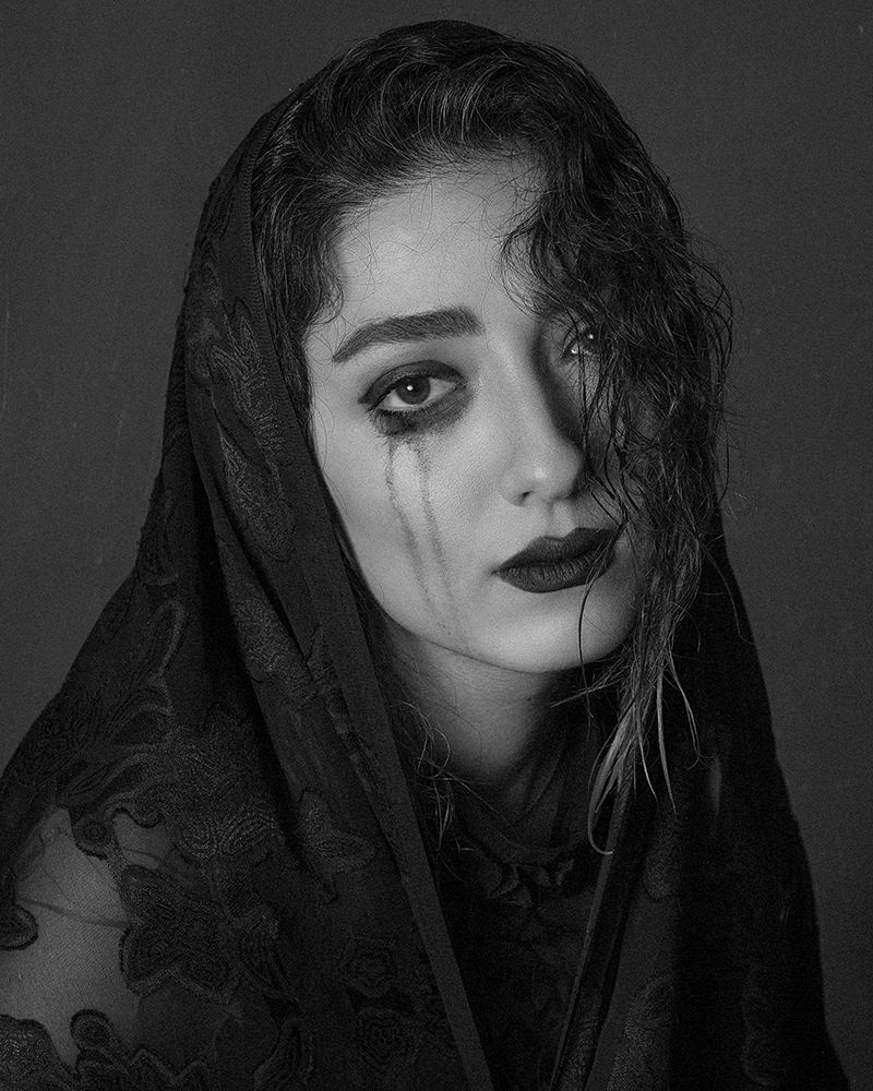 Girl with a veil art print by Amir Heydari for $57.95 CAD