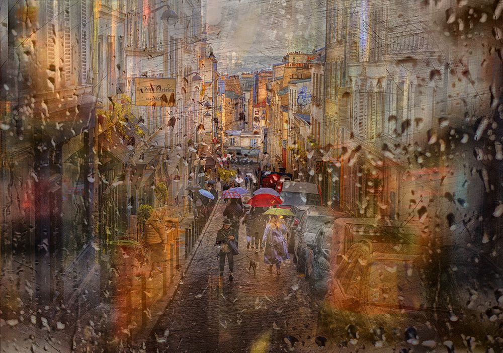 Rain In Paris art print by Anette Ohlendorf for $57.95 CAD
