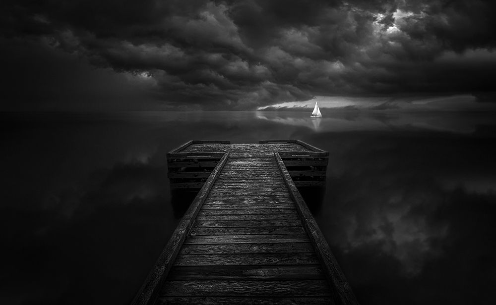 Tranquility before the storm art print by Larry Deng for $57.95 CAD