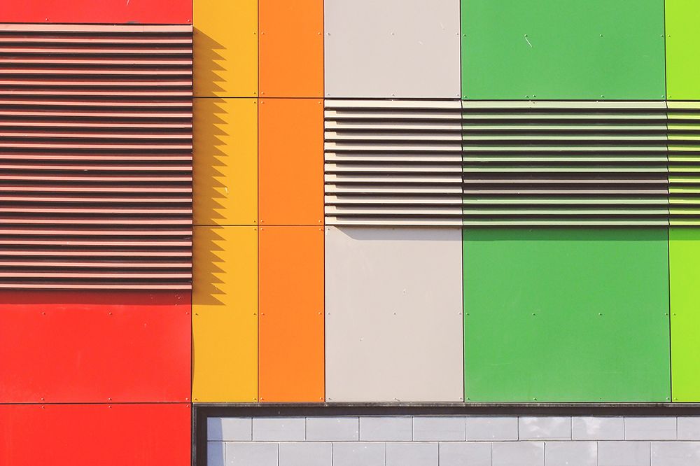 shapes and colors art print by Eli Hason for $57.95 CAD