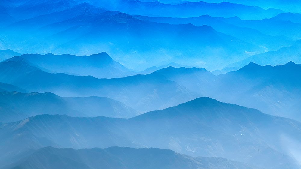 Misty Layers of Himalayan Mountains art print by JEETENDRA for $57.95 CAD