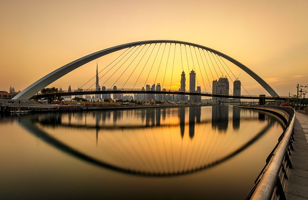 Dubai Water Canal art print by Mohammed Shamaa for $57.95 CAD