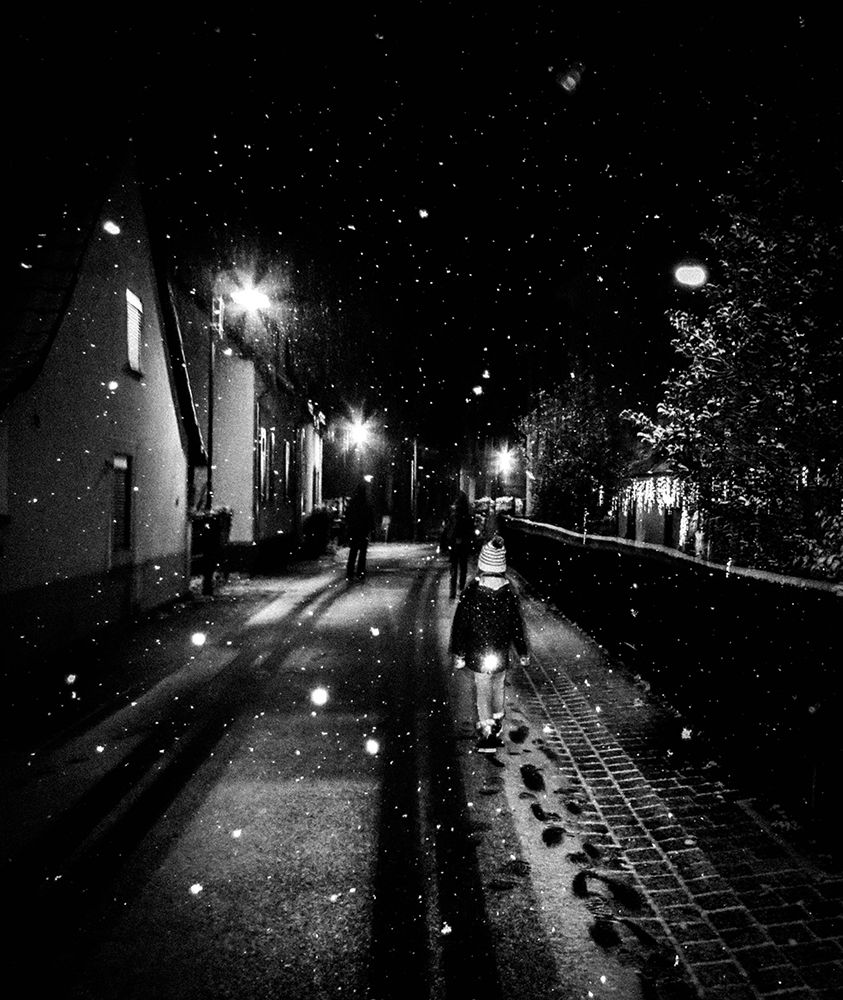 snow by night art print by Stephanie Kleimann for $57.95 CAD