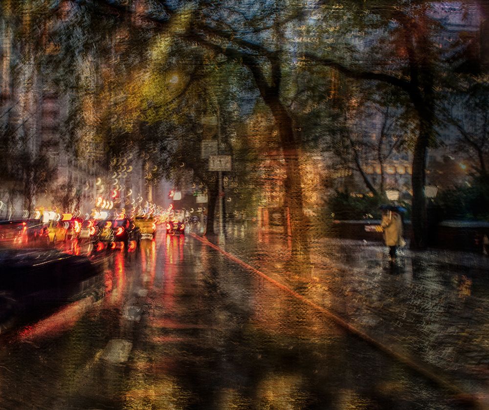 After-work traffic in the rain art print by Anette Ohlendorf for $57.95 CAD