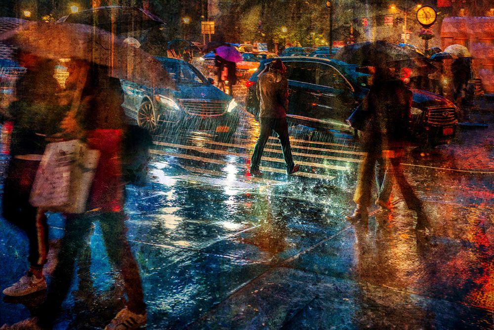 Rain in the city art print by Anette Ohlendorf for $57.95 CAD