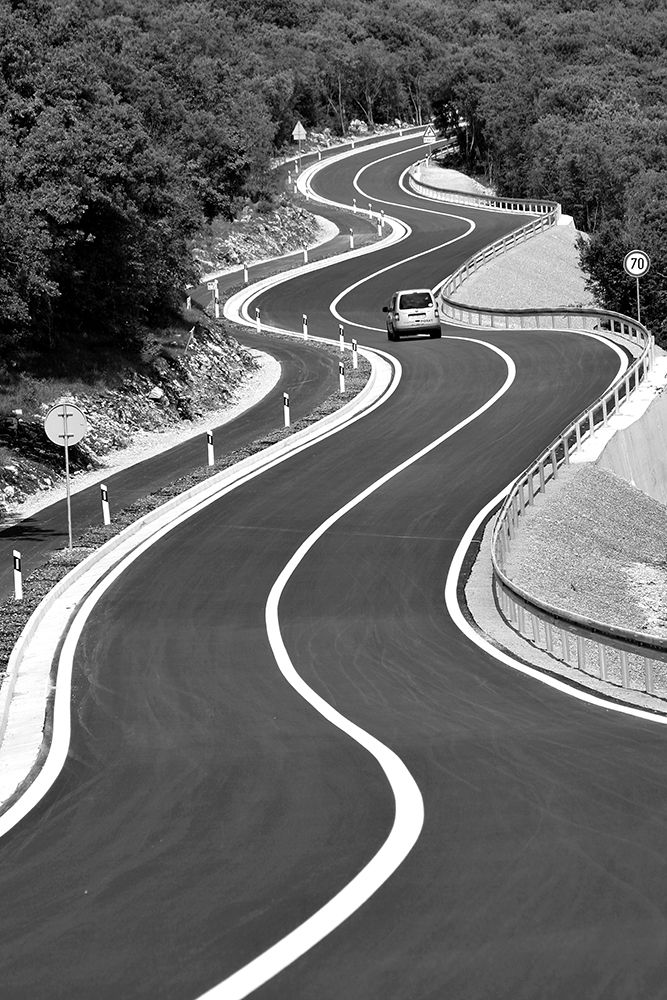 Everyday is a winding road art print by Bojan Bencic for $57.95 CAD
