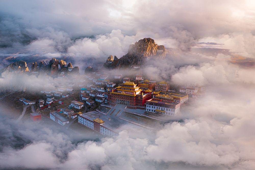 The hall of Ling Xiao art print by Simoon for $57.95 CAD