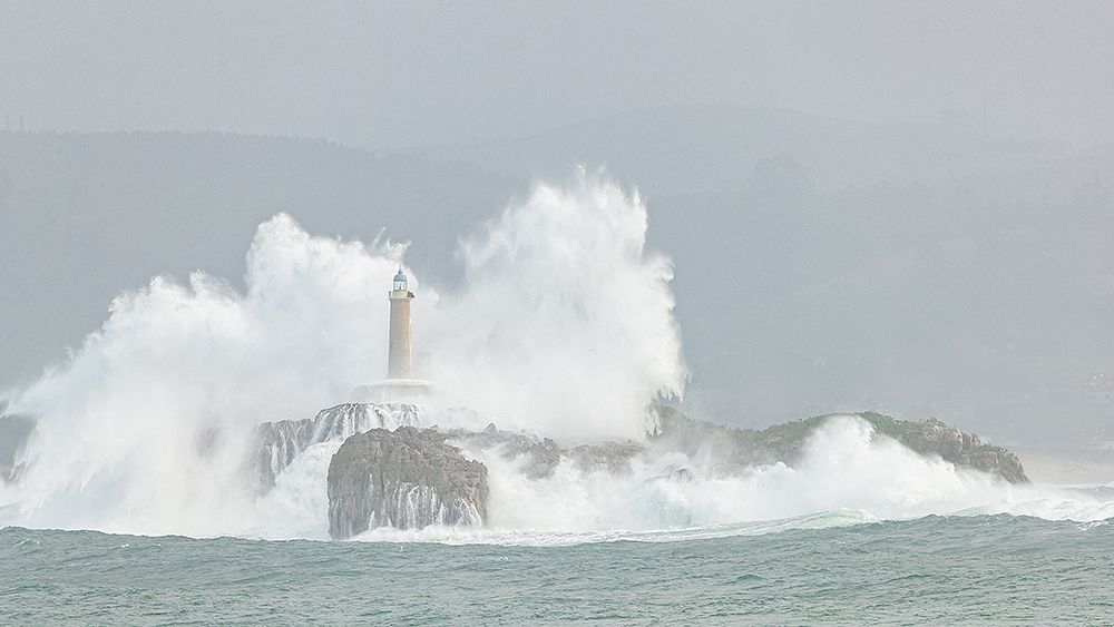 Storm at the lighthouse art print by Joan Gil Raga for $57.95 CAD