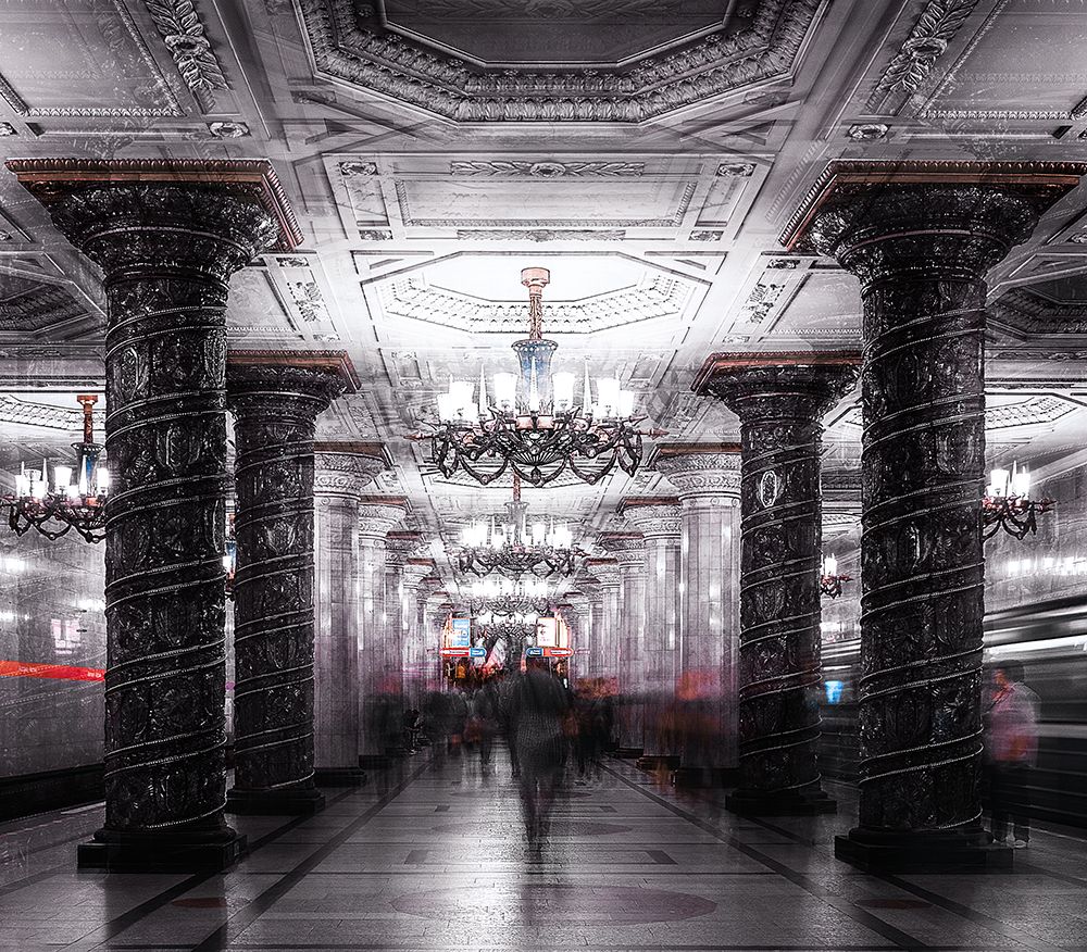 Russian metro station series 25 art print by Carmine Chiriaco for $57.95 CAD